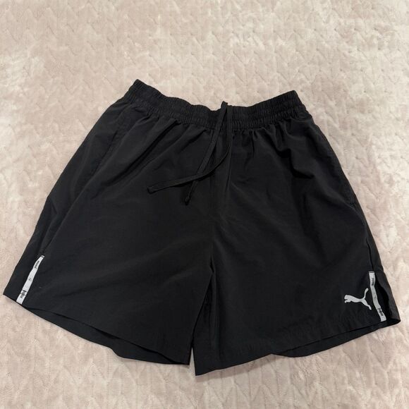 PUMA‎ Training Shorts Men's XXL Black Lightweight Gym Athletic Workout Running - Picture 1 of 6